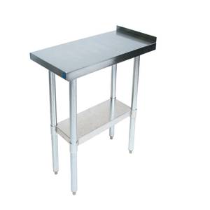John Boos EFT8-3015SSK 15" x 30" Stainless Steel Filler Table w/ 1-1/2" Backsplash