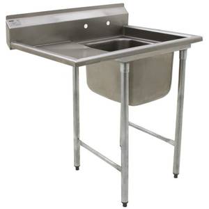 Eagle Group 414-16-1-18L-X 414 Series Sink 16"x20" 1 Compartment w/ 18" Left Drainboard