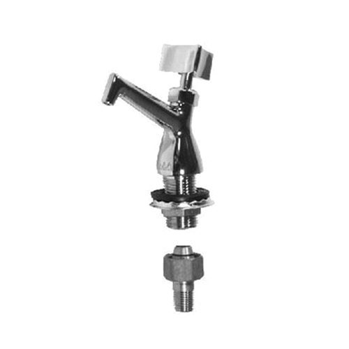 GSW USA AA-503G Polished Chrome Dipper Well Faucet w/ 1/2" NPS Male Inlet