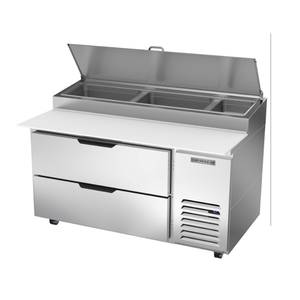 Beverage Air DPD60HC-2 60" (2) Drawer Pizza Top Refrigerated Counter