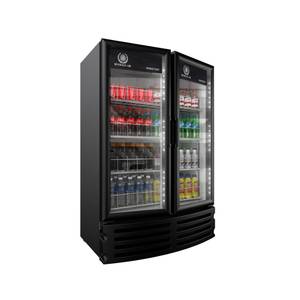Beverage Air MT21-1B Marketeer™ 16.77cu ft Black 2 Door Refrigerated Merchandiser