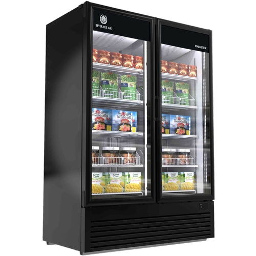 Beverage Air MTF53-1B Marketeer™ 42.97cuft 2 Glass Door Black Freezer Merchandiser