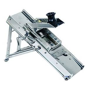 Louis Tellier 3839 Bron Courke Stainless Steel Mandoline Slicer with Hand Guard