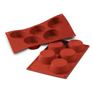 Louis Tellier SF024 SiloconFLEX Non-Stick (5) Large Muffin Silicone Mold