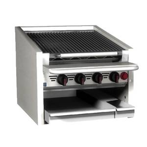 Magikitch'n CM-SMB-648 48" High Production Countertop Gas Coal Charbroiler