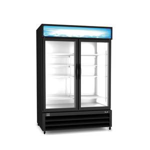 Kelvinator KCHGM48R 49 Cuft (2) Glass Swing Door Refrigerated Merchandiser
