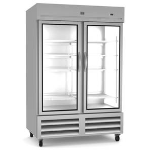 Kelvinator KCHRI54R2GDR 49 Cuft Glass Door Reach-in Refrigerator w/ Locks