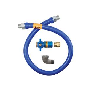 Dormont 1650BPCF24 24" Blue Hose 1/2" Moveable Gas Connector Kit