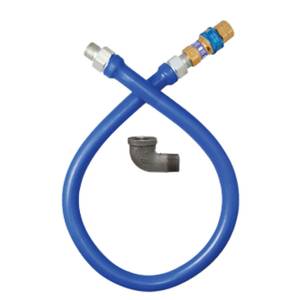 Dormont 16125BPQ72 72" Blue Hose™ 1¼" Moveable Gas Connector Hose Assembly