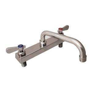 BK Resources EVO-8DM-14 Evolution 8” OC Deck Mount Faucet with 14" Swing Spout