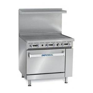 Imperial IR-G36-C Pro Series 36" Griddle Top Gas Range w/ Convection Oven