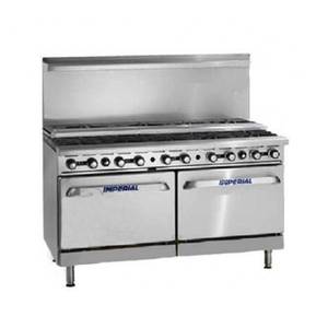 Imperial IR-10-SU-XB Pro Series 60" Gas 10 Burner Step-Up Open Cabinet/Oven Base