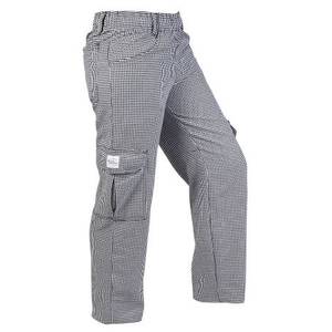 Mercer Culinary M61051HTS Genesis Unisex Hounds Tooth Cook Cargor Pants - S