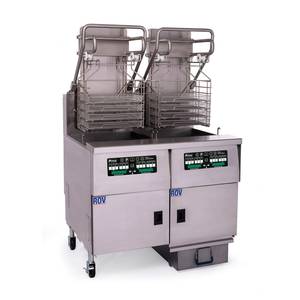 Pitco SGLVRF-2/FD Reduced Oil Volume Fryer With Filtration & Lift Assist