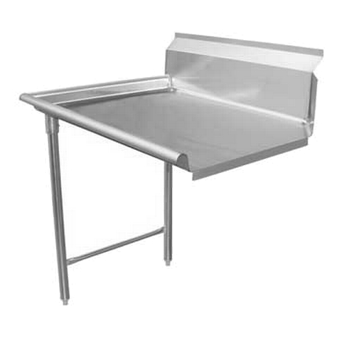 GSW USA DT24C-L Clean Right-to-Left 24" x 30" Dishtable w/ 8" Backsplash