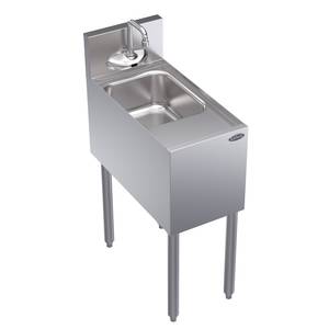 Krowne Metal KR24-1C-E 12" x 24" Royal Series Underbar Hand Sink Electronic Faucet
