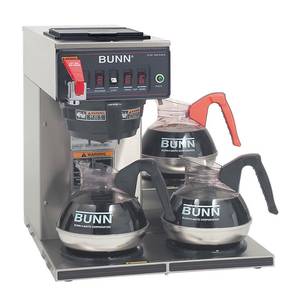 Bunn 12950.0212 CWTF15-3 Automatic Coffee Brewer With Three Warmers