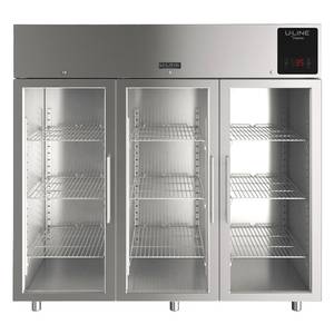 U-Line Commercial UCFZ585-SG71A 72 cu ft (3) Glass Door Self-Contained Reach-In Freezer