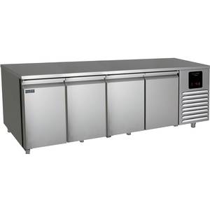 U-Line Commercial UCFZ588-SS61A 96" Commercial (4) Section Reach-In Undercounter Freezer