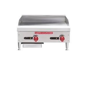 American Range ARMG-24 24" Countertop Manual Gas Griddle w/ 1" Thick Plate