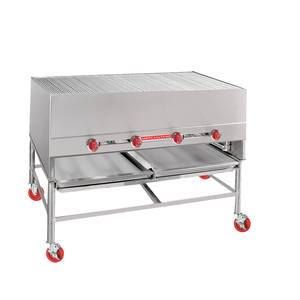 American Range AHS-6027 60" W x 27" D Gas Floor Model Horizontal Chicken Broiler