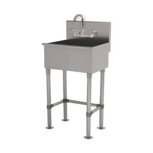 Advance Tabco WSS-14-21-FM-F 18" W Stainless Steel Service Hand Sink