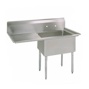 BK Resources ES-1-18-12-18L 1 Compartment 18x18x12 Stainless Steel Sink