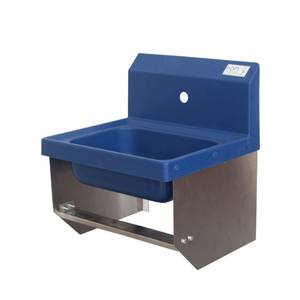 BK Resources APHS-W1410-BKK ION™ 14" x 10" x 5" Antimicrobial Hand Sink Without Faucet