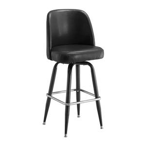 H&D Commercial Seating 6307-J Back Swivel Barstool with 20" Jumbo Seat