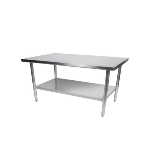 Falcon Food Service WT-2424 24" x 24" 18 Gauge 430 Stainless Steel Work Table