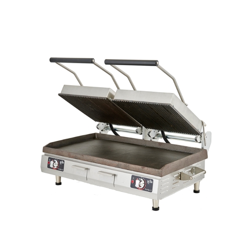 Star PSC28IGT Pro-Max 2.0® Panini Grill w/ Grooved Top & Smooth Bottom 