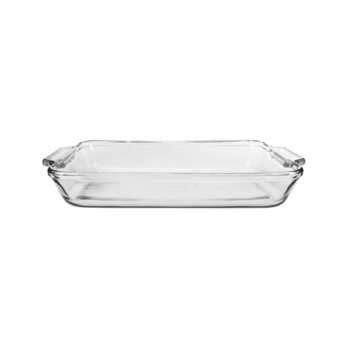 Anchor Hocking 81935L20 Preferred 3 Qt Fully Tempered Clear Glass Baking Dish - 3 ea