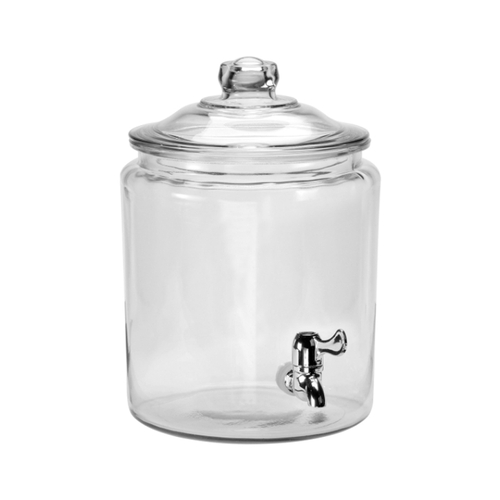 Anchor Hocking 93339AHG17 Heritage Hill 2 Gallon Clear Glass Beverage Dispenser