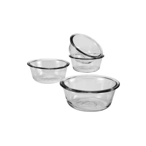 Anchor Hocking 82269L20 10 oz 4 Piece Fully Tempered Glass Custard Cup Set