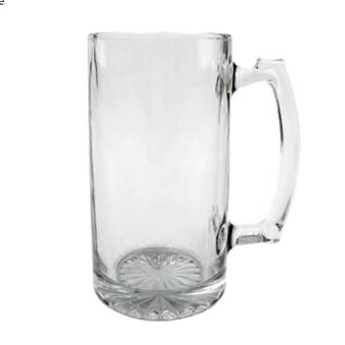 Anchor Hocking 90272 25 oz Clear Smooth Sided Glass Champion Beer Mug - 1 Doz