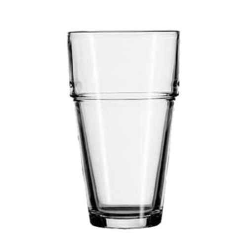 Anchor Hocking 73017 Stackables 16 oz Clear Rim Tempered Cooler Glass - 3 Doz