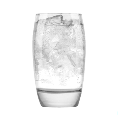 Anchor Hocking 90047 Reality 16 oz Clear Rim Tempered Cooler Glass - 2 Doz