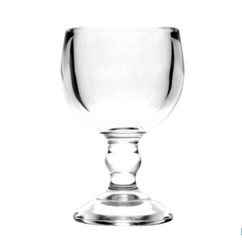 Anchor Hocking 03212 18 oz Clear Glass Footed Weiss Goblet - 1 Doz