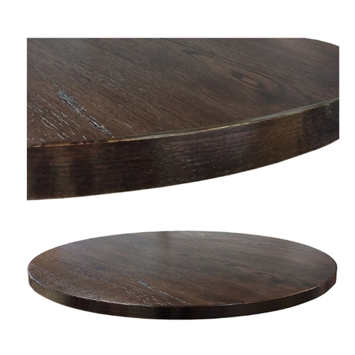 Oak Street Manufacturing WDL36R-DW Woodland 36" Circular Wood Table Top - Dark Walnut 