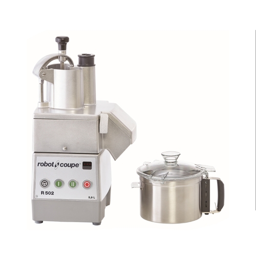 Robot Coupe R502 Combo Food Processor with 5.9 Liter S/s Bowl & 2 Discs
