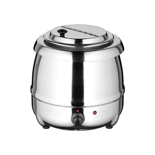 Winco ESW-70 10 qt Stainless Steel Electric Kettle Soup Warmer