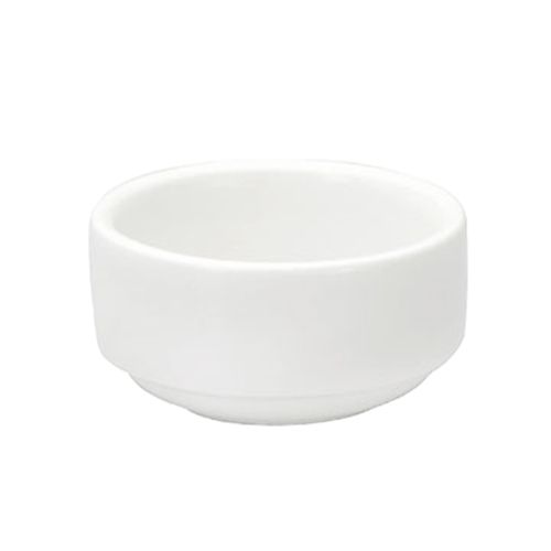 Oneida F8010000610M Buffalo Bright White Ware 1.5oz Mini Porcelain Ramekin - 6Dz
