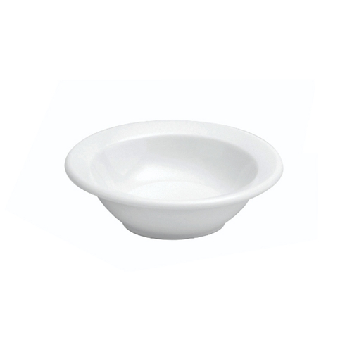 Oneida F8000000710 Buffalo Bright White 4.5 oz Porcelain Fruit Bowl - 3 Doz