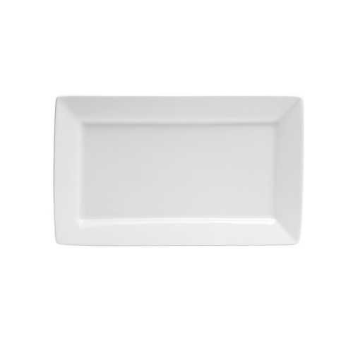 Oneida F8010000359S Buffalo Bright White 11-3/8"x7" Oval Porcelain Euro Platter 