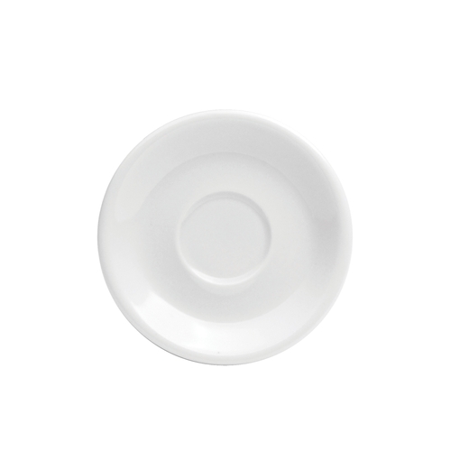 Oneida F8010000505 Buffalo Bright White 4¼" Round Porcelain A.D Saucer - 3 Doz