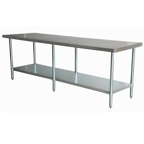 Falcon Food Service WT-2496-SSU 96" x 24" Deluxe 18 Gauge All Stainless Steel Work Table