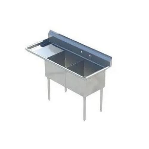 Falcon Food Service E1C-10X14-L-15 10" x 14" (1) Compartment Stainless Steel Commercial Sink