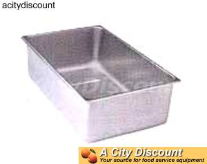 Supreme Metal SP-S 12" x 20" Stainless Spillage Pan for Steam Table 6" Deep