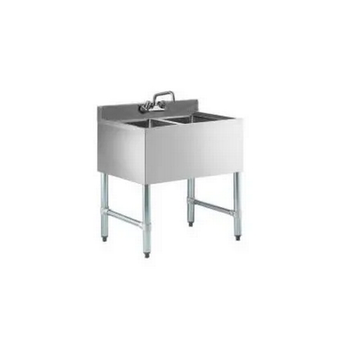 Falcon Food Service BS2T101410 24" 18 Gauge Stainless Steel Underbar (2) Compartment Sink