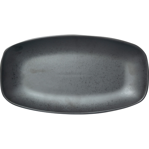 International Tableware, Inc AL-14-CS 14" x 7.5" Black Carbon Deep Platter - 1 Doz
